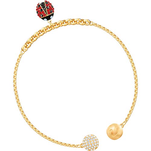 Swarovski Remix Collection Ladybug Strand Charm Bracelet Gold/Gold Shiny Plating One Size #TOP28
