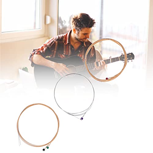 Cordes de guitare électrique 10 jeux de cordes de guitare acoustique Noyau en acier antirouille 6 cordes de remplacement… - Les Beatles, Paul McCartney, John Lennon, RIngo Starr, George Harrison Cordes de guitare électrique 10 jeux de cordes de guitare acoustique Noyau en acier antirouille 6 cordes de remplacement… – Image 8