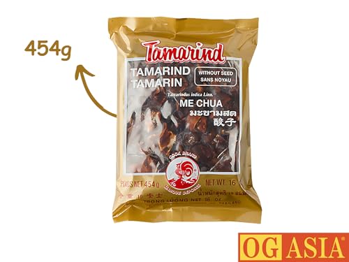 COCK Tamarinde ohne Kerne – Entkernte Tamarindenpaste zum Kochen & Verfeinern – Authentisch Thailändisch – OG ASIA – 454g Packung