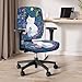 Cugasmaru Cat Arm Rest Covers for Office Chair Cover 4-Pc Set Desk Chair Cover Stretchy Office Chair Seat Covers for Home and Gaming Chairs Reusable Easy to Clean
