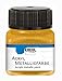 Produktbild Kreul 77271 - Acryl Metallicfarbe, 20 ml Glas in gold, glamouröse Acrylfarbe mit Metalliceffekt auf Wasserbasis, cremig deckend, schnelltrocknend und wasserfest