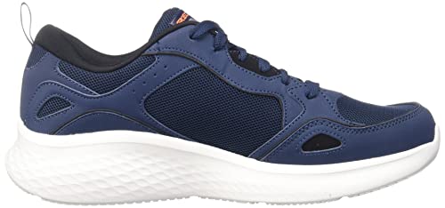 Skechers Skechers 232592 NVY, Men's Sneaker, Navy Duraleather Mesh Trim, 7.5 US