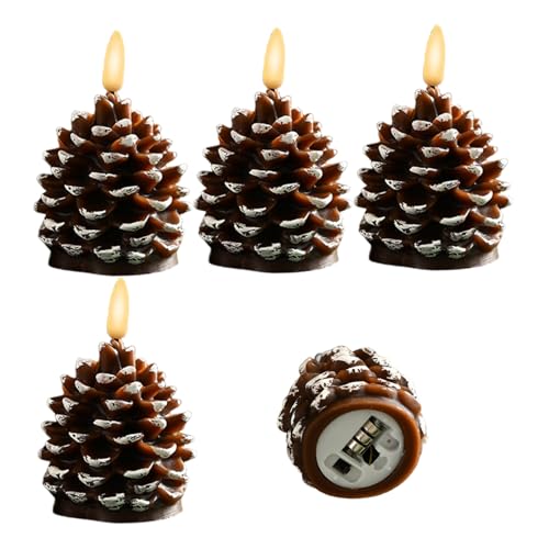 Bougies LED sans flamme de décoration d'intérieur à piles pour ambiance chaleureuse de Noël