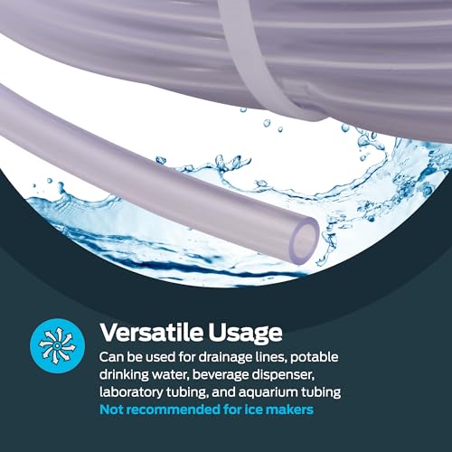 Image of Eastman 0.17 Inch ID (1 /4 Inch OD) PVC Clear Vinyl Tubing, 150 Foot Length, 98616