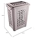 keeeper Wäschebox mit Einwurfschlitz und aufklappbarem Deckel, Luftdurchlässig, 60 l, Per, Grau