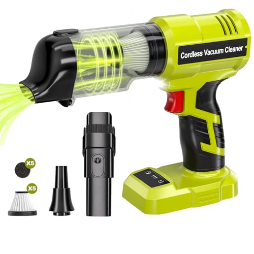 Byutrcfuy Cordless Handheld Vacuum Cleaner for Ryobi 18V Battery: 3-Speed