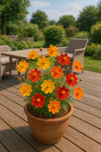 100 graines à semer - Le Grenier d'Abondance - COSMOS BRIGHT LIGHTS - Cosmos Bipinnatus 'Bright Lights'