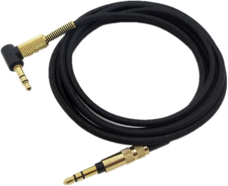 Coyktonty Replacement Headphones Cable Compatible for ATH ANC9, ANC20, ANC25, ANC27, ANC27x, ANC29, AR3is, MSR7BK, MSR7GM, MSR7NC, OX7AMP, SR5BK 3.5mm Interface Audio Adapter (Without Remote Control)