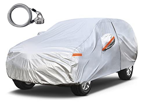 Kayme SUV Car Cover Waterproof All Weather with Lock and Zipper, Outdoor Sun Uv Rain Protection, Fit SUV Jeep (182 to 190 Inch) H5 by kayme - Used condition - US$34.37