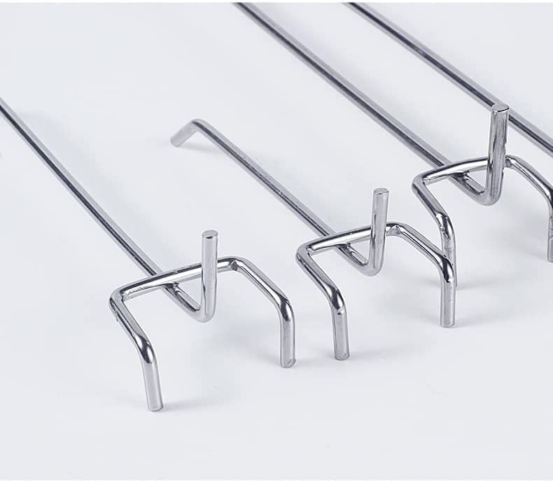 100Pcs Pegboard Hooks Peg Hooks With 1'' Spaced Holes Fit