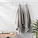 Amazon Basics 2 Piece Quick-Dry Oversize Bath Towel, 100% Cotton, Platinum, 54
