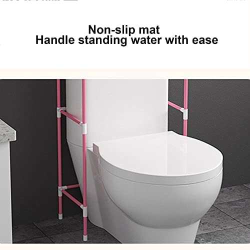 Multi-Functional Bathroom Shelf Organizer - Freestanding Over-The-Toilet Storage Rack with Adjustable Shelves for Efficient Bathroom Space Saving and Storage Solutions