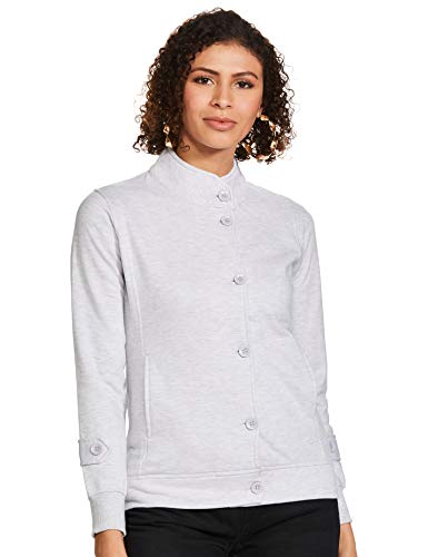 Qube By Fort Collins Women’S Fleece Sweatshirt (805Q_Ecru_Medium)