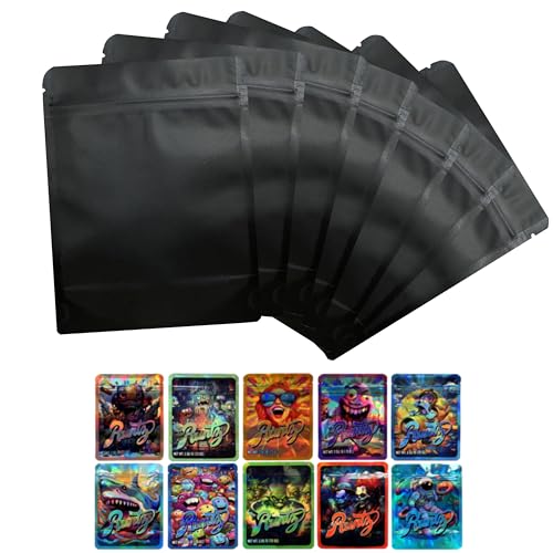 Ransao 100 Pack RY Storage Bags, Resealable Candy Bags, Gift Baggies, Stand-up Packaging Pouch