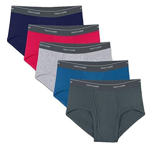Fruit of the Loom Men's 5 Pack Fashion Briefs - Assorted Colors - (2XL)