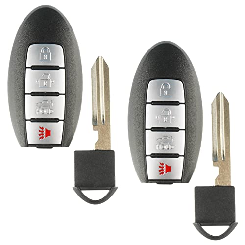 Keyless Option Remote Smart 4btn pour Nissan CWTWB1U787 lot de 2 télécommandes de rechange