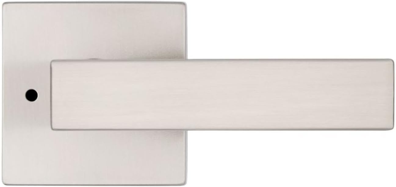 Kwikset 730SALSQT-11P Singapore Lever with Square Rose Privacy Door Lock with 6AL Latch and RCS Strike Venetian Bronze Finish