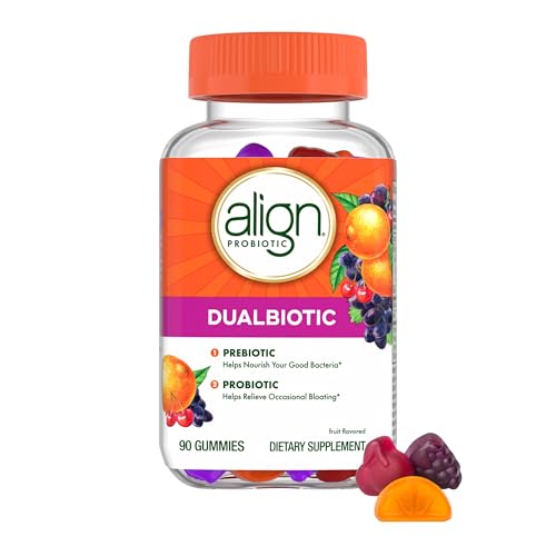 Align Dualbiotic, Prebiotics and Probiotics for Women and Men, Probiotics for Digestive Health,...