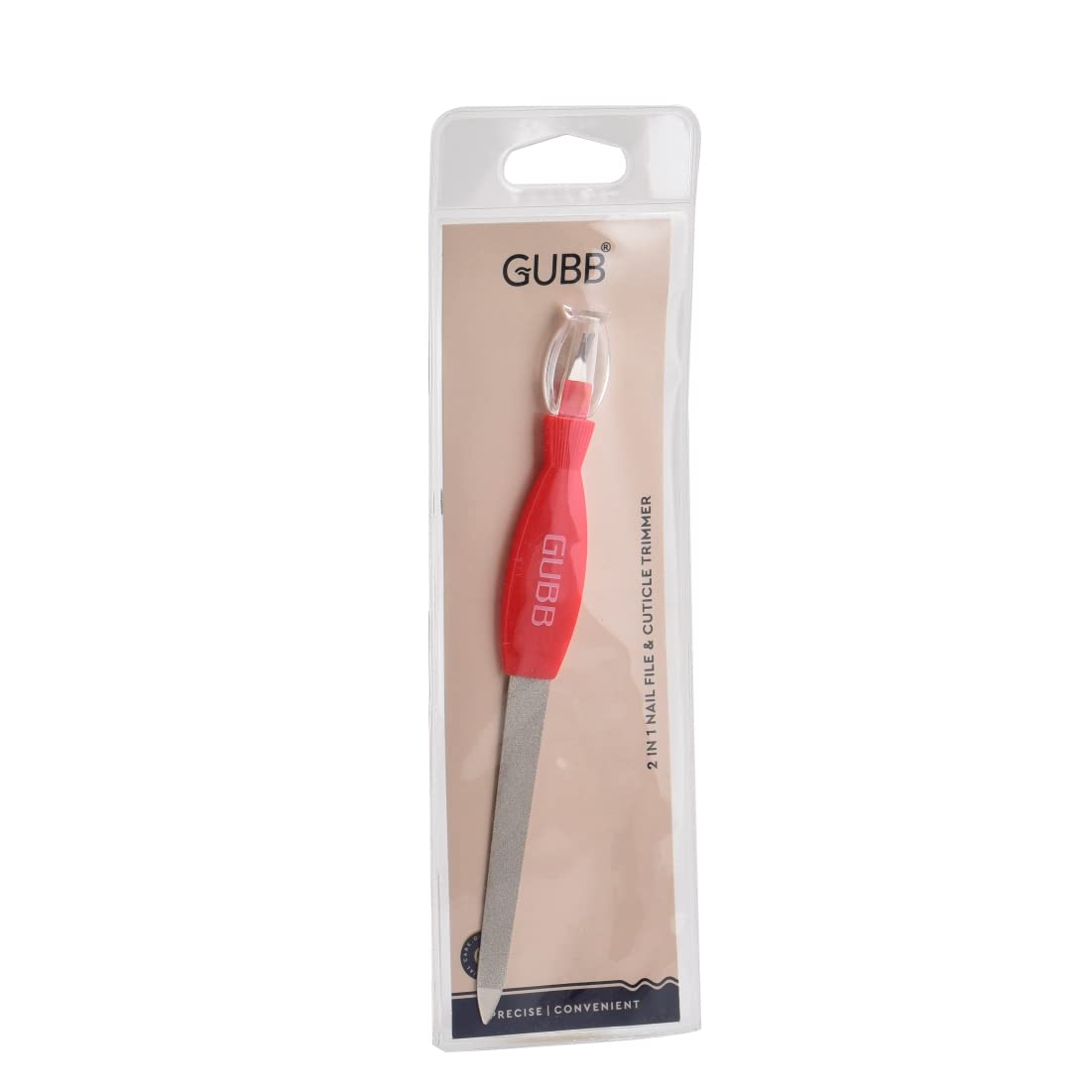 GUBB 2 In 1 Nail Filer With Cuticle Remover Pack of 2, Manicure Tool - Image 7 thumbnail