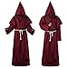 VCXZ - Costume da strega per Halloween e cosplay, Rosso, XL