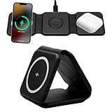 Ya en manzanajugosa.com: Cargador Inalámbrico 3 en 1, Cargador Plegable 15W para iPhone 16/15/14/13/12, Apple Watch 10/9/8/7/6/SE y AirPods, Estación de Carga Rápida Magnética con Indicador LED, Cable USB-C 1 m