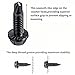 Garage Door Hinge & Bracket Screws - Black Color #14 x 3/4