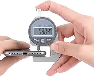 Thickness Gauge - Digital LCD Readout Percentile Thickness Gauge 0-12.7mm/0.5" 0.01mm / 0.0005" Flat Measure Head