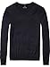 Price comparison product image Scotch & Soda Men's Nos - Classic Melange V-Neck Pull Sweatshirt, Blue (Night 58), Large