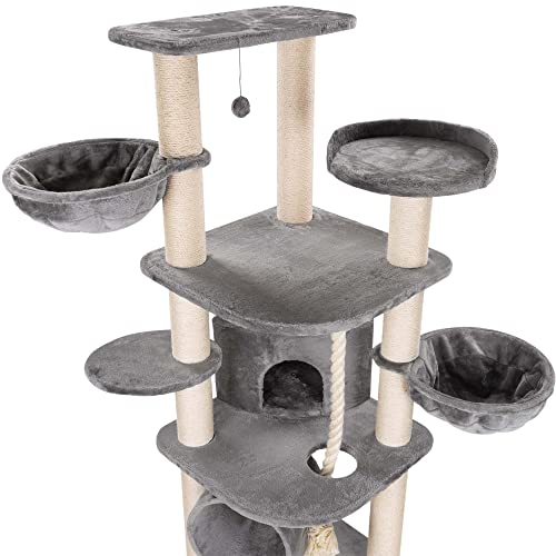 Happypet Tiragraffi Grande 186 cm Albero per Gatti...