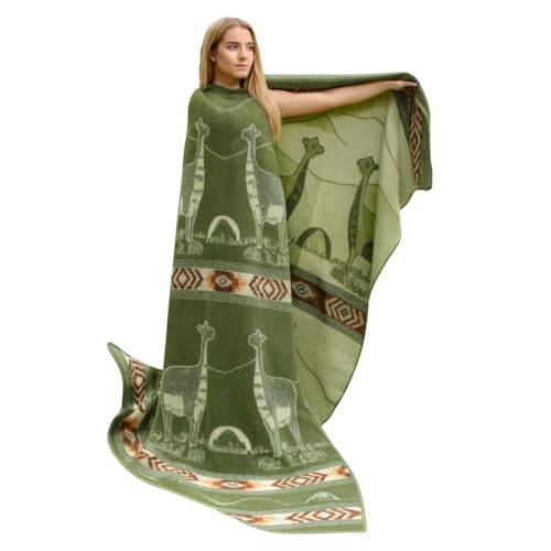 Tommy Lion Handwoven Alpaca Wool Queen Blanket