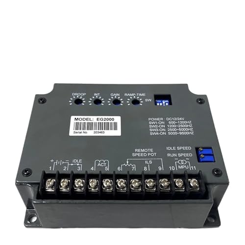 Controlador velocidad EG2000 evita averías en regulador motor
