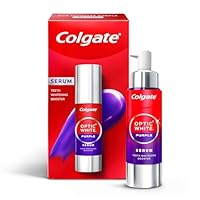 Colgate Optic White Purple Serum Pump Bottle, 40mL, Teeth Whitening Booster | Tooth Colour Corrector | Clinically Tested Technology | Enamel Safe | Suitable For Daily Use