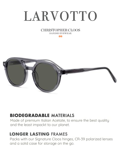 Image of Christopher Cloos Larvotto Minimalistic Polarized Sunglasses