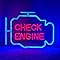 Check Engine Light Neon Signs for Wall Decor, LED Garage Neon Signs ...