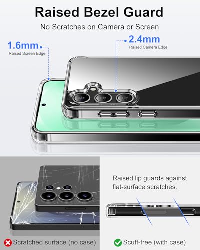 Image of HOOMIL Case for Samsung Galaxy S25 Ultra, Anti-Yellowing, Crystal Clear