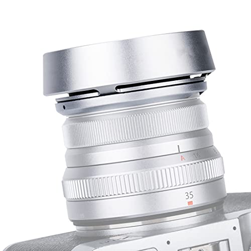 Capuchón de lente JJC de metal plateado para Fujinon XF 35mm F2 R WR y XF 23mm F2 R WR, reemplazo del capuchón LH-XF35-2 miniatura 6