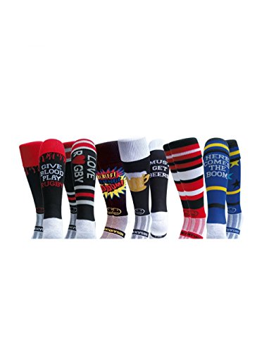 Chaussettes de rugby adulte lot de 6 paires sport chaussette taille 41 42 43 44 45 46
