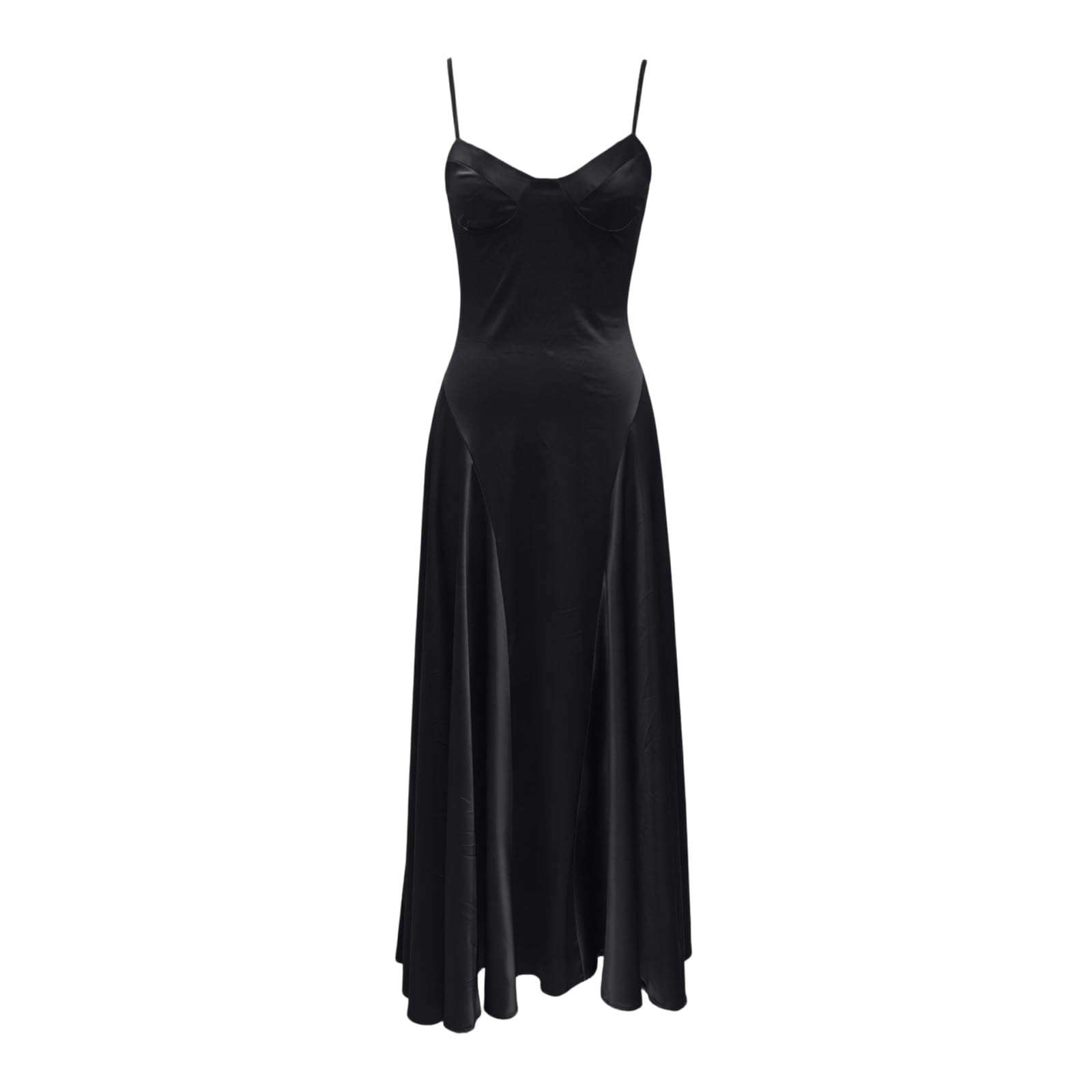 Robe de Cérémonie Femme Longue Chic Robe Cocktail Dentelle Dos Col V Taille Haute Ajustee Fendue DX Invitee Mariage Demoiselle d Honneur Gala