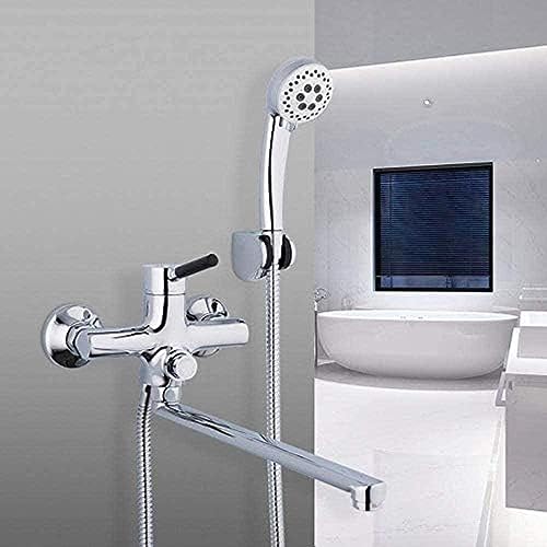 Mélangeur d'eau blanc pour baignoire au design minimaliste et épuré