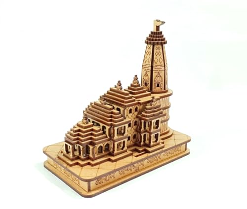 Wood AAR Home Gallery Shri Ram Mandir Ayodhya Mandir for Home (Sm...