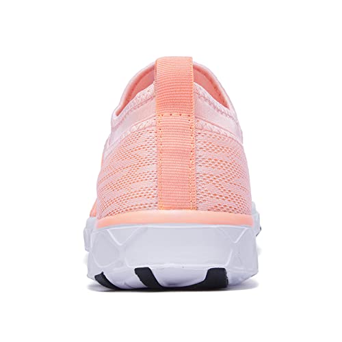ALEADER Water Shoes Women for Beach Tennis Sports, Casual Slip on Swim Shoes Pool Walking Orange 7 B(M) US