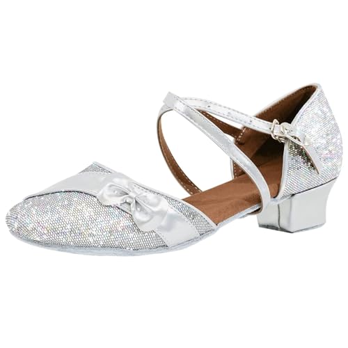 Zapatos de baile latino para niñas de salón y práctica de tango o samba