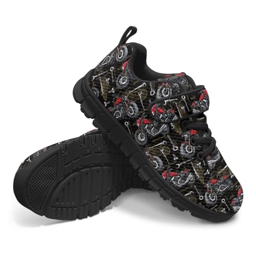 Boys Tractors Shoes for Kid Mesh Sneaker Lace up Athletic Running Sport Walking Tennis Shoes Lightweight4