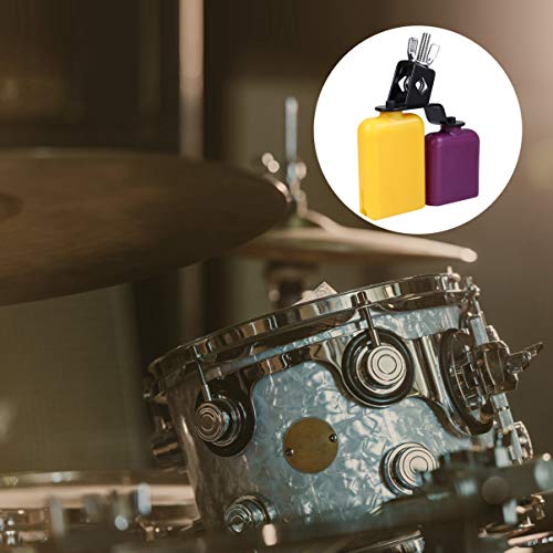 Heallily Drum Jam Block Set Drum Block Set Plastic Latin Percussion Block High And Low Tones Cow Bells Instrument Accessory Abs Latin Percussion Instrument Kit #TOP3