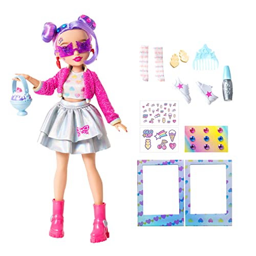 Far Out Toys Glo-Up Girls Season 2 Sadie Fashionista Fashion Doll, Dazzling Jewelry, Hair Gems, Accessories, Fashions, Face Stickers, Makeup, Nails #TOP2