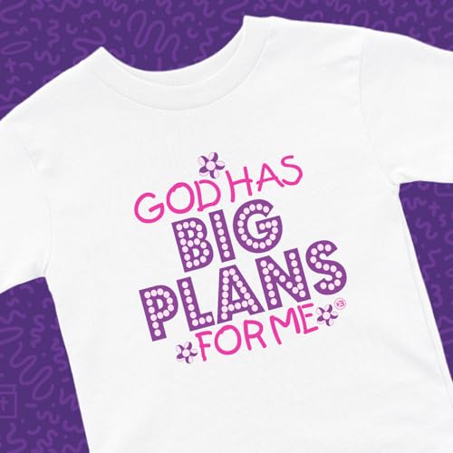 God Has Plans for Me Girls Christian T-Shirt, 100% Cotton, Short Sleeve4