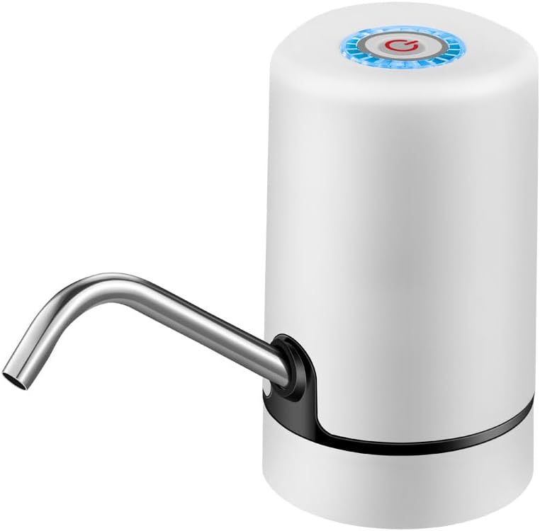 Miniatura 4 de Bomba dispensadora de agua  2-6 galones USB recargable portátil, bomba de agua eléctrica para jarras de agua con parada automática y tapas de