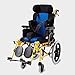 Produktbild PAP Leichter Faltender Kinderrollstuhl Fahren Medizinisch, Zerebralparese Kinder-Rollstuhlauto Multifunktionale Behinderte Kinder Völlig Liegend Flach Liegend Rollstuhl-Kinderwagen, Gelb, a