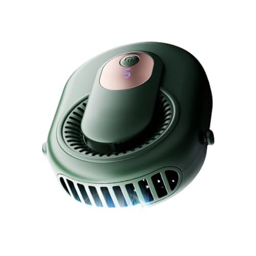 Ventilador con clip para cinturón portátil y pantalla digital de aire