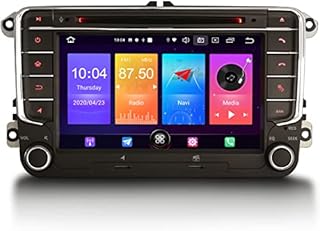 Erisin Android 10 Car Stereo Wireless CarPlay GPS SatNav Head Unit for VW Passat Golf MK5/6 Polo T5 Touran Seat Leon Skoda DAB+ Radio Support Touch Screen DSP Android Auto 4G WiFi Bluetooth 32GB